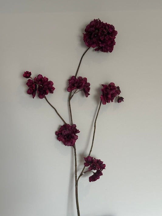 Bloesem dark aubergine 84cm